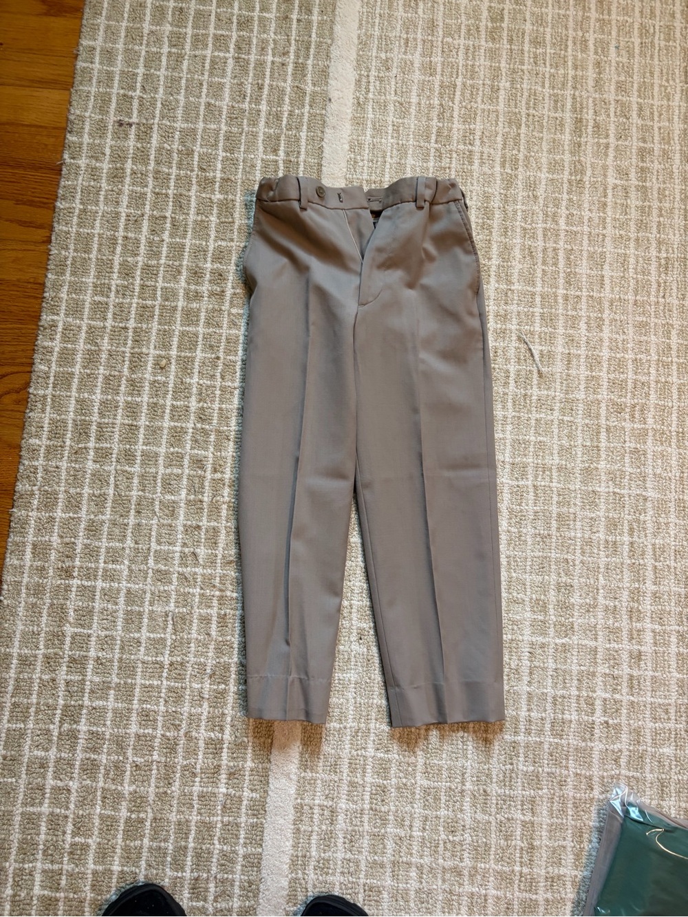 Lord & Taylor Boys Gray Khaki Dress Pants